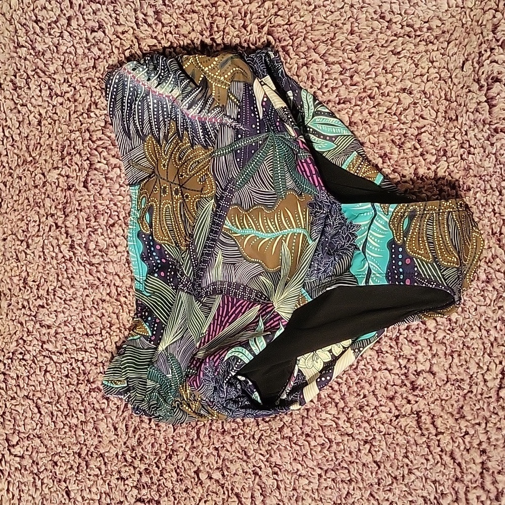 High waisted swim bottoms